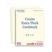 100lb Cream Cardstock | 8 1/2 X 11