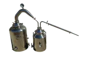 16 Gallon with 3 Inch Stainless Traditional Pot Still and 8 Gallon Thumper