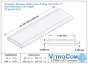 2540 – Rectangle Glass Tubing (VitroTubes™)