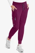 Grey’s Anatomy Kira Women’s 5-Pocket Double Cargo Knit Cuff Jogger Scrub Pants
