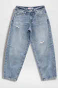 Girls Layla Barrel With Small Rips Jeans