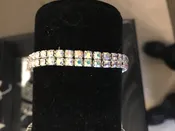 2 row AB stretch bracelet rhinestone-jewelry for bodybuilding competition bikini competition and figure competition