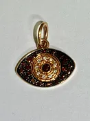 18K Rose Gold Oro Trend Diamond Charm