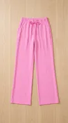Bubble Gum Wide Leg Lounge Pants