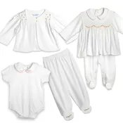 Baby Girl 4-Piece Organic Pima Cotton Take Me Home Gift Set