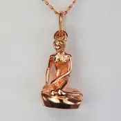 10K Rose Gold Little Mermaid of Denmark Pendant/Charm