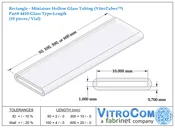 4410 – Rectangle Glass Tubing (VitroTubes™)