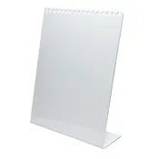10 1/4" x 7 7/8" White Acrylic Necklace Display Stand with 17 Notches