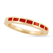 Coral Stackable Flat Band