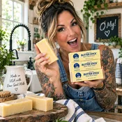 O My! Butter Stick™ Goat Milk Soap Bar 4oz | Handcrafted in USA with Raw Goat Milk | Looks like Butter... Lathers like Luxury