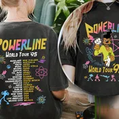 A Goofy Movie Powerline Stand Out World Tour 95 T-shirt, Retro 90s Disneyland Costume