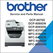 BROTHER DCP-8070D, DCP-8080DN, DCP-8085DN, MFC-8370DN, MFC-8380DN, MFC-8480DN, MFC-8880DN, MFC-8890DW Service Manual and Parts Manual