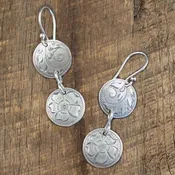 1/2″ Double Concho Earring