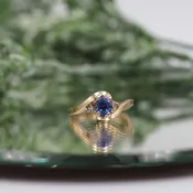 Ceylon Sapphire and Diamond Ring