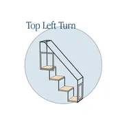 4 Step Catio Stairs - Top Left Turn
