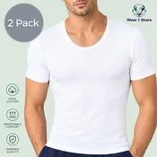 2 pack short sleeve undershirt Super Soft Cotton