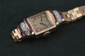 14k rose gold vintage Hamilton Lady's Rubies & Diamond watch by Stark Jewelers — Stark Jewelers
