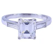 1.27-carat GIA F VS2 Diamond Platinum Solitaire Ring