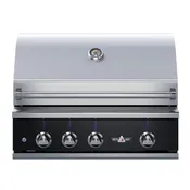 32" Delta Heat Gas Grill with Infrared Rotisserie, Black Control  Panel