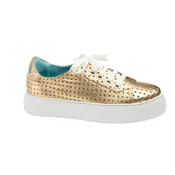 Fifty-12 Asia Lux Sneaker in Gold Metallic lambskin Nappa Leather