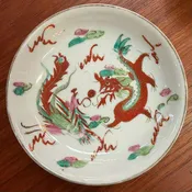 100pc Misc Vintage Dragon/Phoenix China