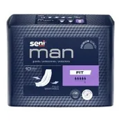 Bladder Control Pad Seni® Man Active 8-9/10 X 10-3/5 Inch Moderate Absorbency Super Absorbent Core One Size Fits Most