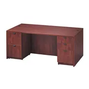 30×60″ Cherry OTG Desk with 2 Full Pedestals $1,354