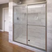 1100 Series 71 in. W x 76 in. H Framed Bypass Sliding Shower Doors