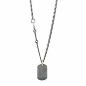 Sterling Silver French Medal Necklace