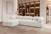Ames 102" Boucle Fabric Upholstered Modular Sectional - Cream - 4-Pc Configuration B