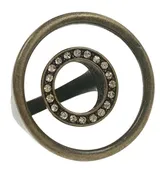 Antique Bronze Concentric Circles Ring
