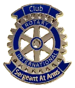 Rotary International - Club Sergeant At Arms Lapel Pin