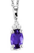 10K Birthstone Pendant – Amethyst – February