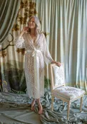 Cara Bridal Lace Kimono Robe