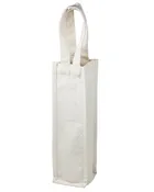 100 ct Natural White Canvas Wine Bag for Wedding Decorations - By Case