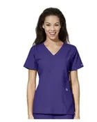 TTU Whitson Hester School of Nursing Uniform Scrubs W123 Women's Top Grape