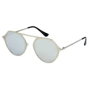 A19 Modern Flat Top Slender Round Sunglasses