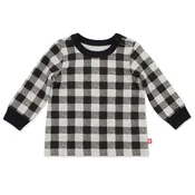 Buffalo Check Organic Cotton Long Sleeve Crewneck