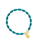Charleston Rice Bead Bracelet (Dock Street Teal)