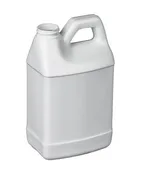 1/2 Gallon (64 oz) White HDPE F-Style Bottle, 38-400