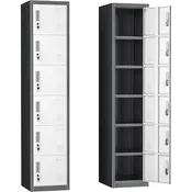 6-türiger Metallschließfachschrank für Home-Office, Schule