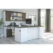 Bureau de direction Norma 71W en U ou en L avec huche