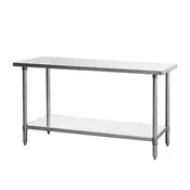 Chef AAA - 22067, Commercial 60" Work Table 60" x 24" x 34" Stainless Steel NSF