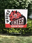 wayne cheer sign with name — Progressive Printers Inc.