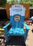 84″ XXL Custom Coffee Cup Shape Top Chair w/ your Logo