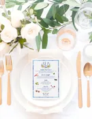 Nautical Wedding Menu Cards