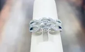 1.43 CT.T.W. Diamond Bridal Set in 18k White Gold