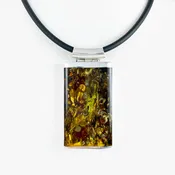 Amber Silver Pendant