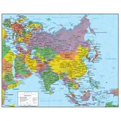 Asia Wall Map Poster