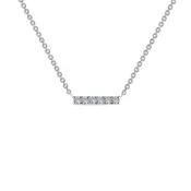 0.09 CTW Dainty Bar Necklace